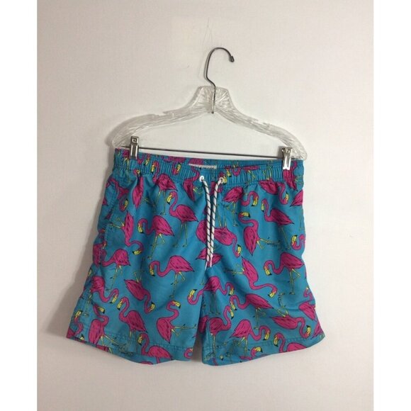 Maamgic Swim Trunks Shorts Pink Flamingo Mens Large - Picture 1 of 7
